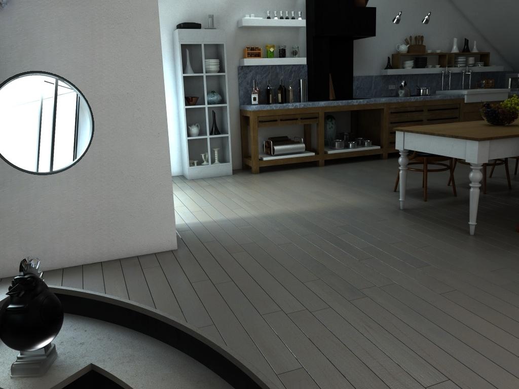 Edited kitchen scene with window.